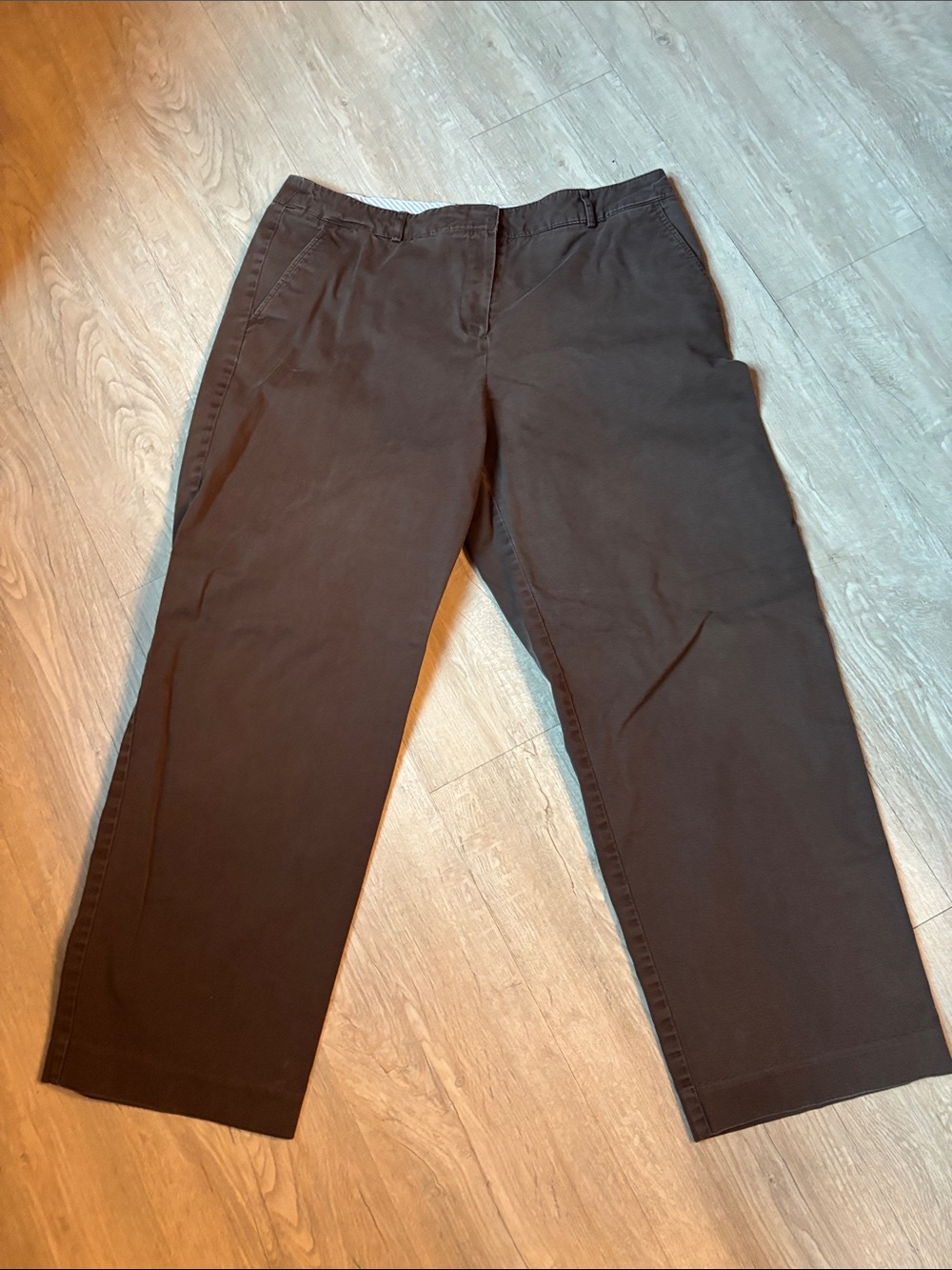 Studio Works Dark Brown Wide-Leg Pants